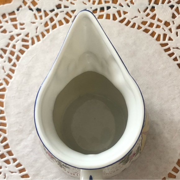 Vintage 70s Seymour Mann 5” /16oz. Tobacco Leaf Pitcher Fine China Made in Japan - Picture 6 of 11